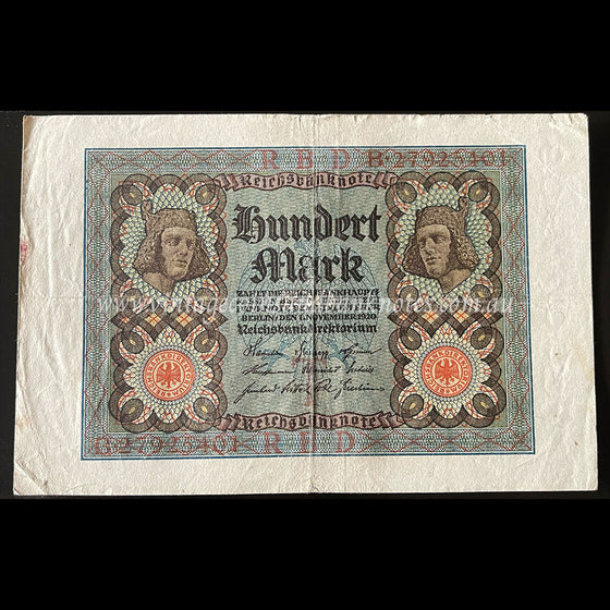 Germany 1920 100 Mark gFINE