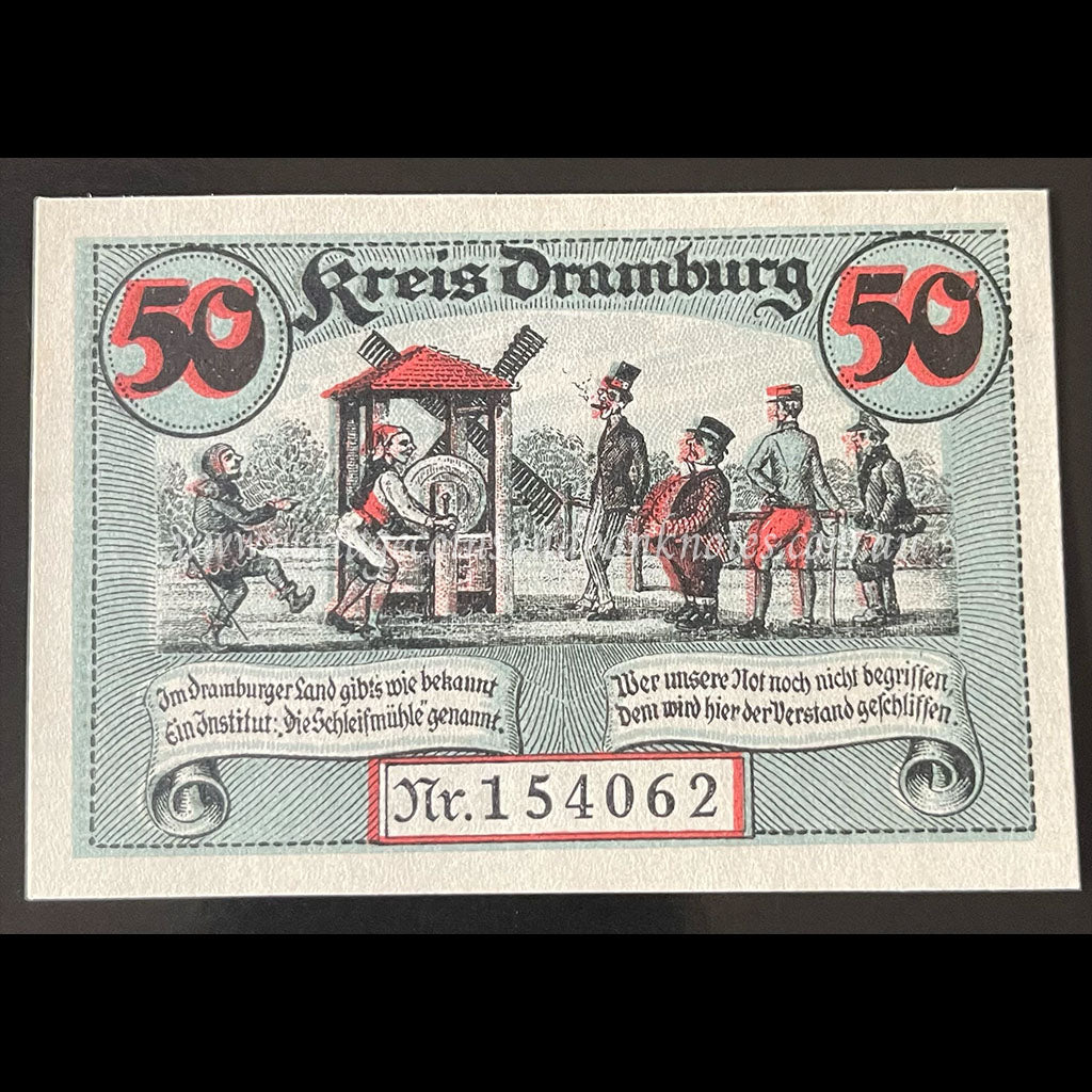 Germany 1920 50 Pfennig - Dramburg Notgeld UNC