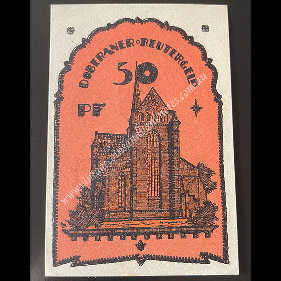 Germany 1921 50 Pfennig - Doberan Notgeld aUNC
