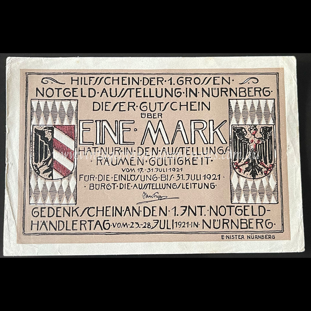 Germany 1921 1 Mark - Nürnberg Notgeld gEF