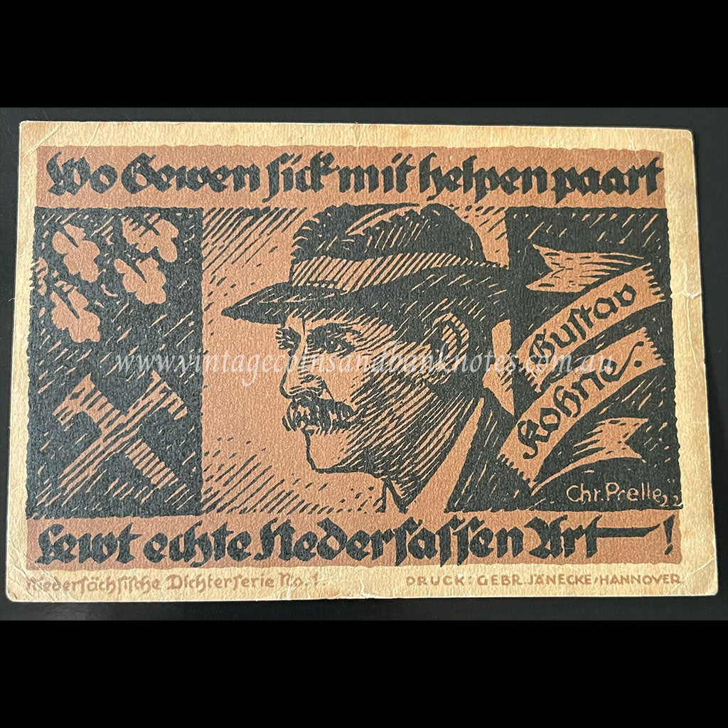 Germany 1922 20 Mark - Hannover Notgeld EF