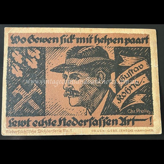 Germany 1922 20 Mark - Hannover Notgeld EF
