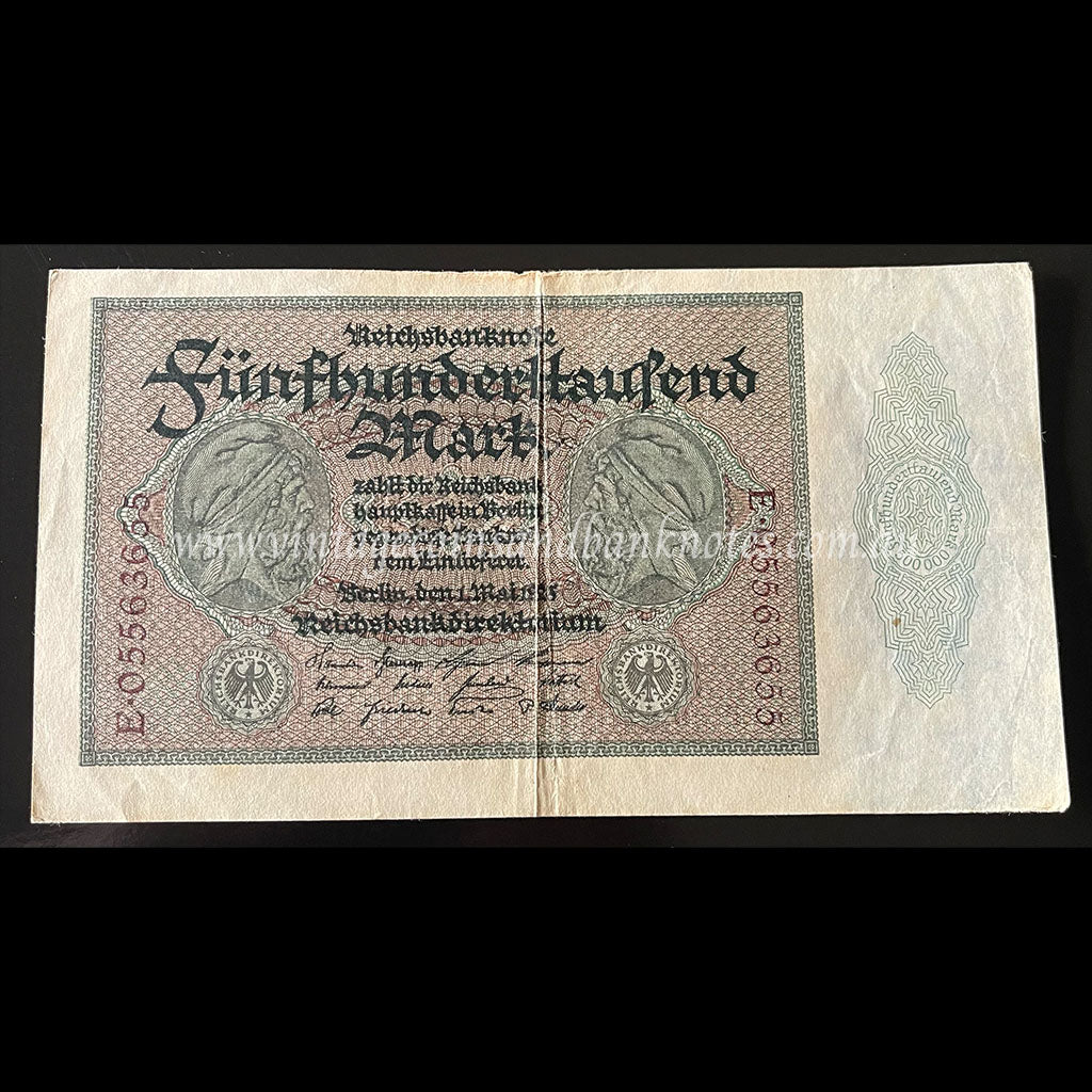 Germany 1923 Reichsbanknote 500,000 Mark gEF