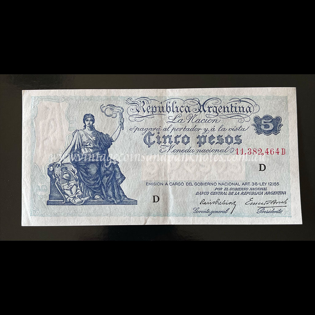 Argentina ND (1935) 5 Pesos aUNC