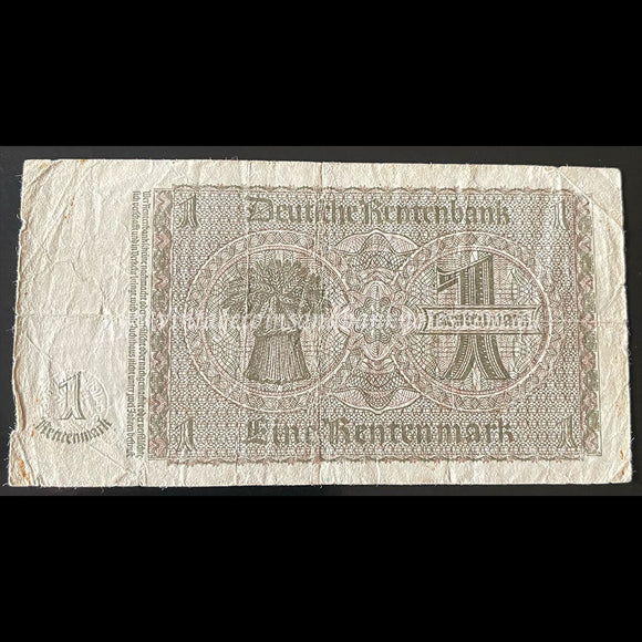 Germany 1937 1 Rentenmark FINE