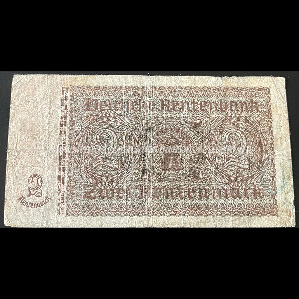 Germany 1937 2 Rentenmark VG