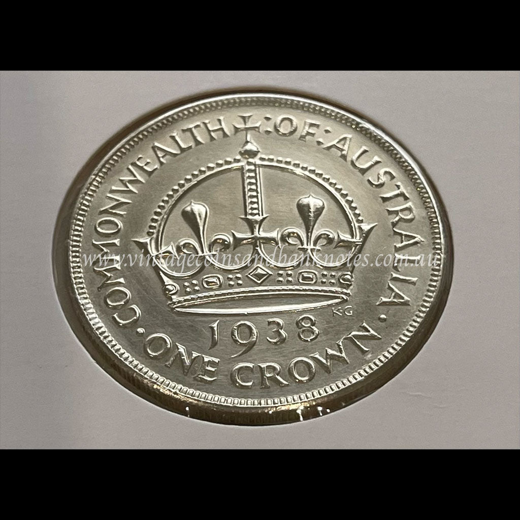 1938 Australian Crown KGVI aUNC-UNC