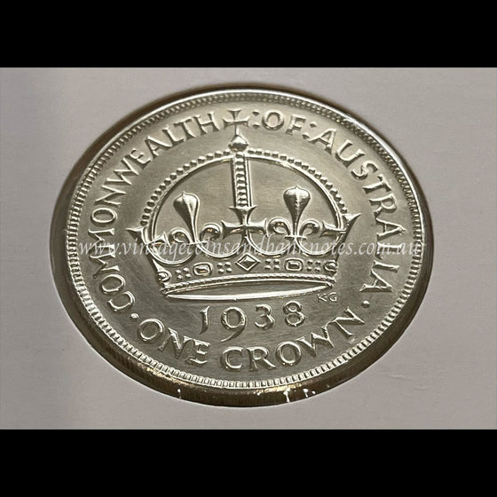 1938 Australian Crown KGVI aUNC-UNC