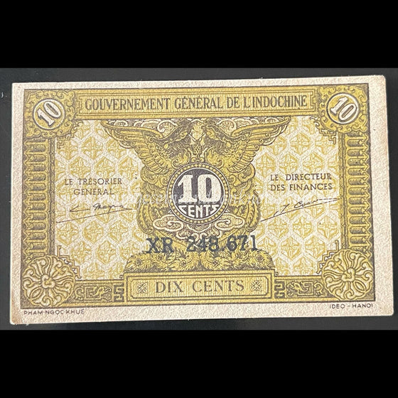 French Indochina ND (1942) 10 Cents UNC