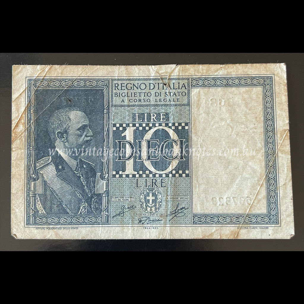 Italy 1944 10 Lire VG