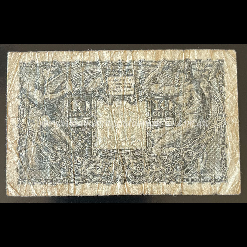 Italy 1944 10 Lire VG