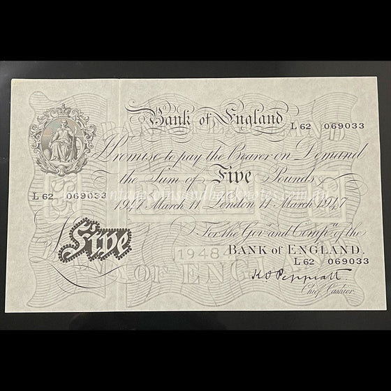 Great Britain 1947 5 Pounds UNC