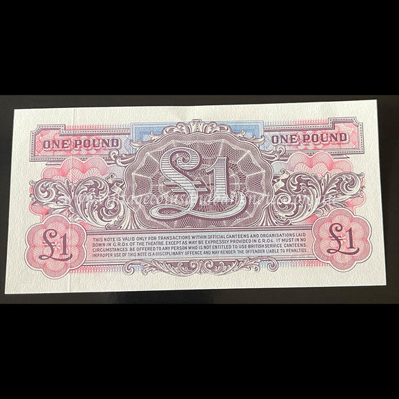 Great Britain Armed Forces ND (1948) 1 Pound Special Voucher UNC