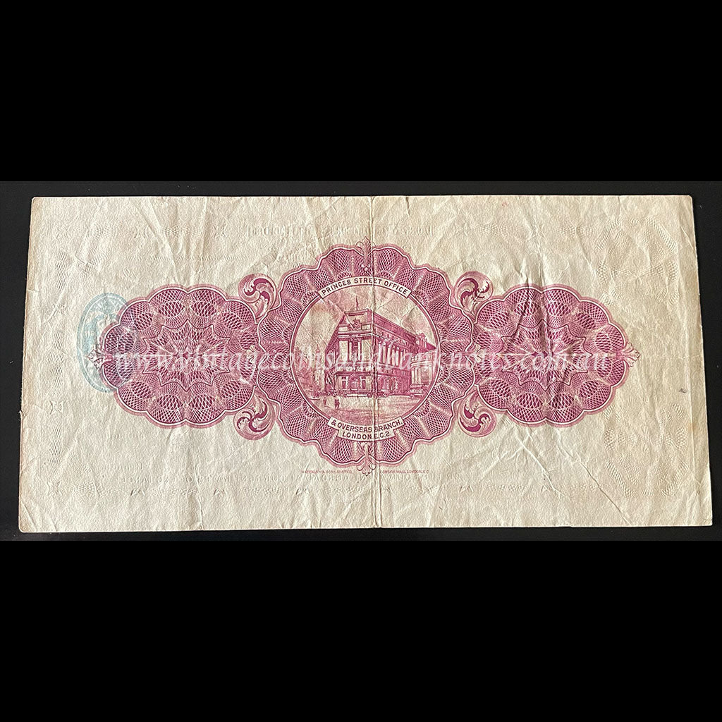 Great Britain 1949 2 Pounds - National Provincial Bank Ltd Travellers Cheque