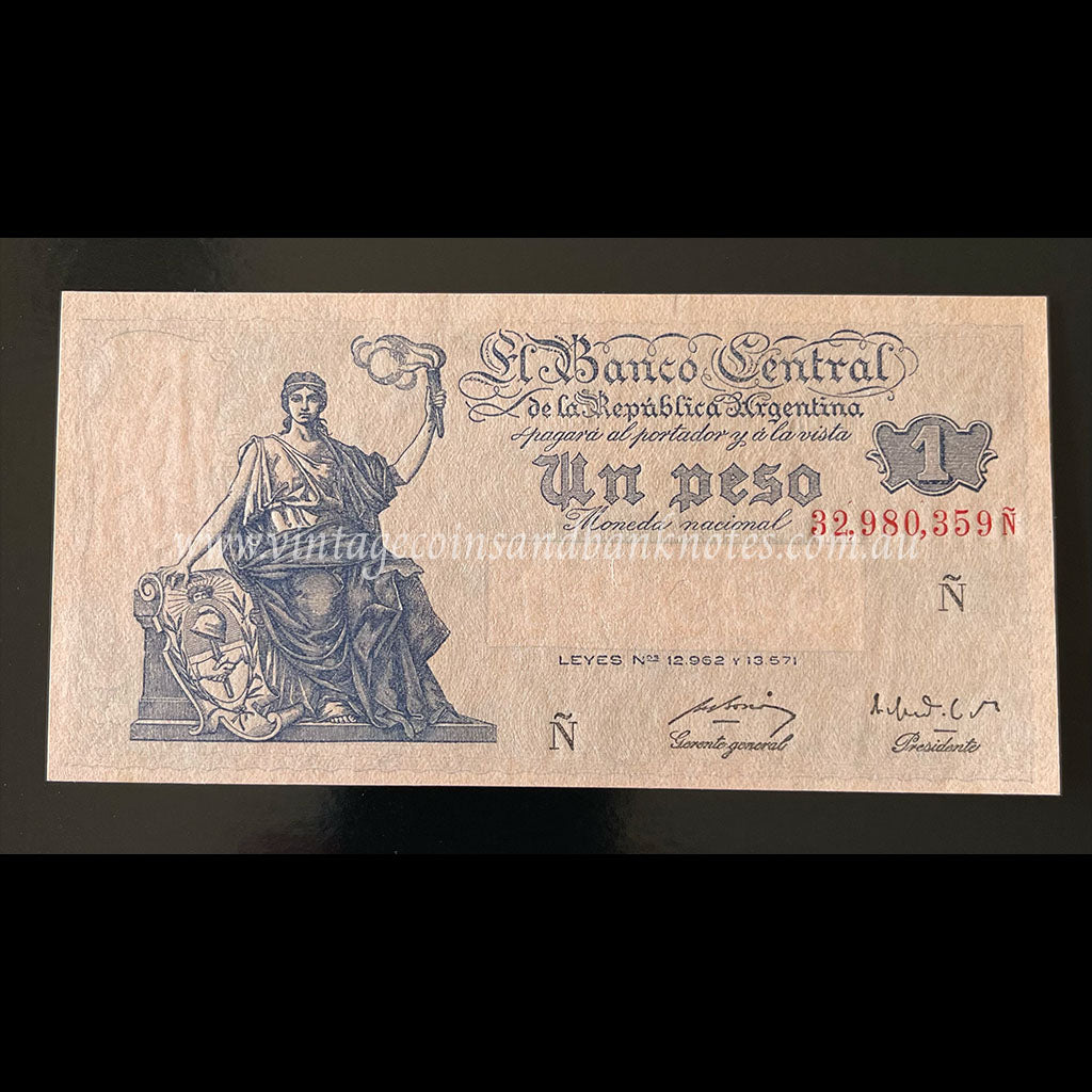 Argentina ND (1951-52) 1 Peso UNC