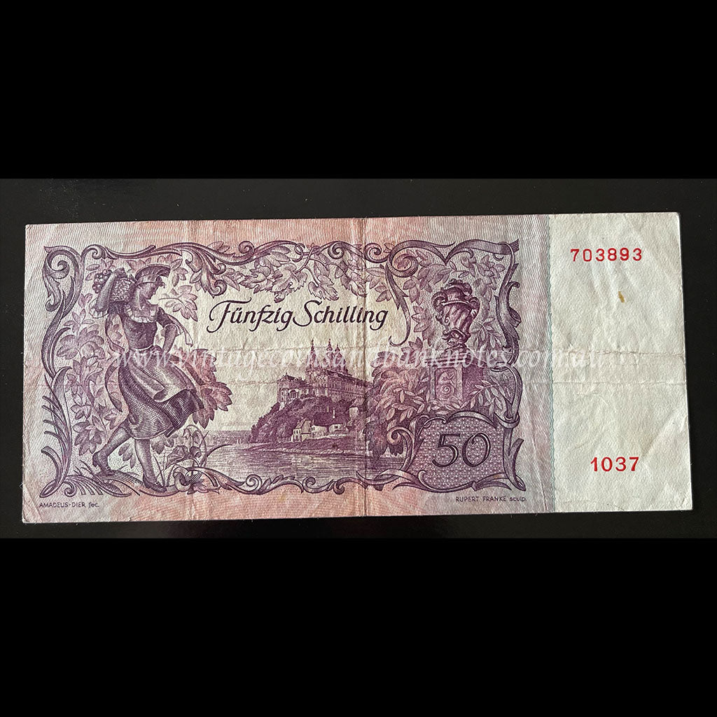 Austria 1951 50 Schilling VF