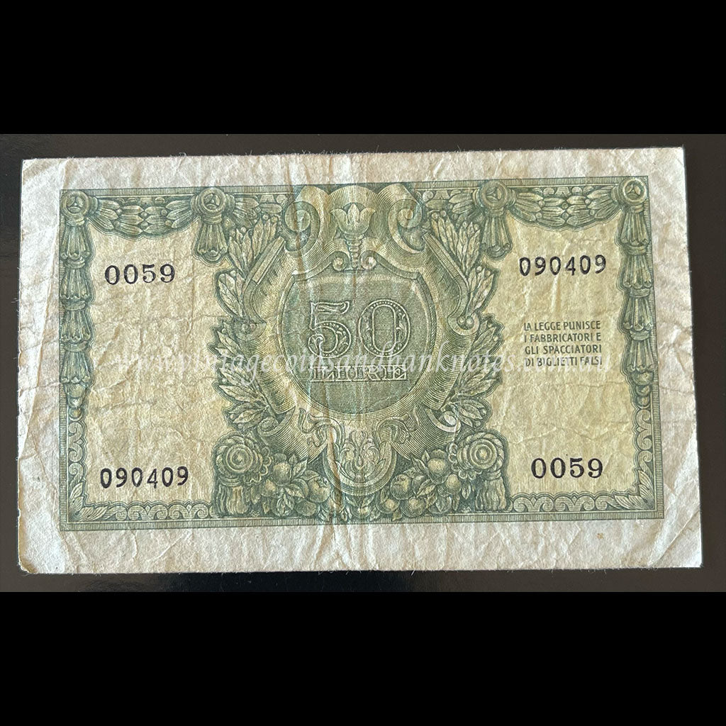 Italy 1951 50 Lire FINE