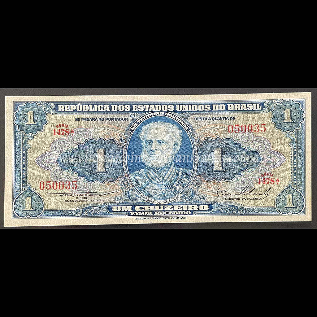 Brazil ND (1954-58) 1 Cruzeiro UNC
