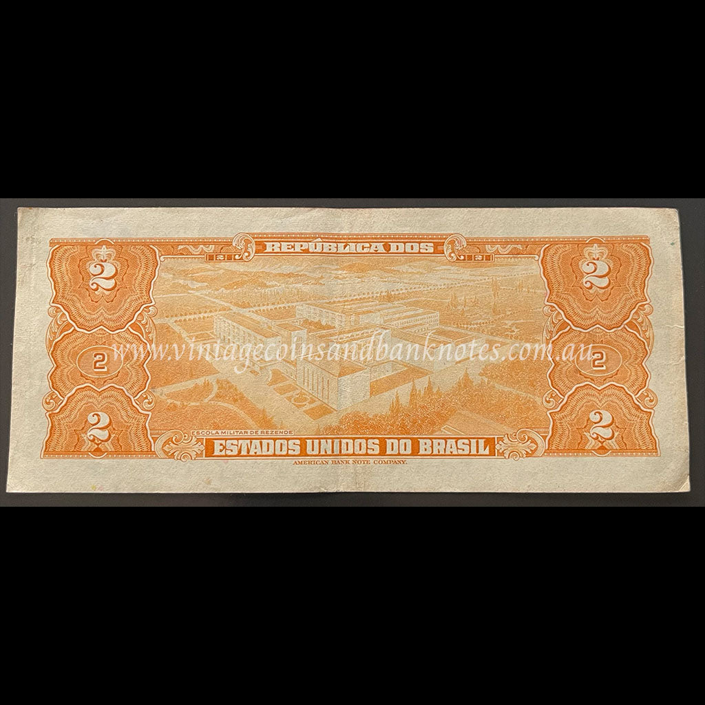 Brazil ND (1954-58) 2 Cruzeiros VF