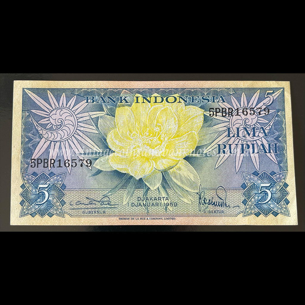 Indonesia 1959 5 Rupiah UNC
