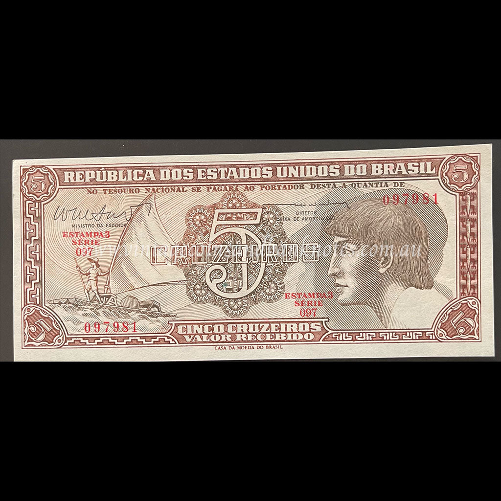 Brazil ND (1961-62) 5 Cruzeiros UNC