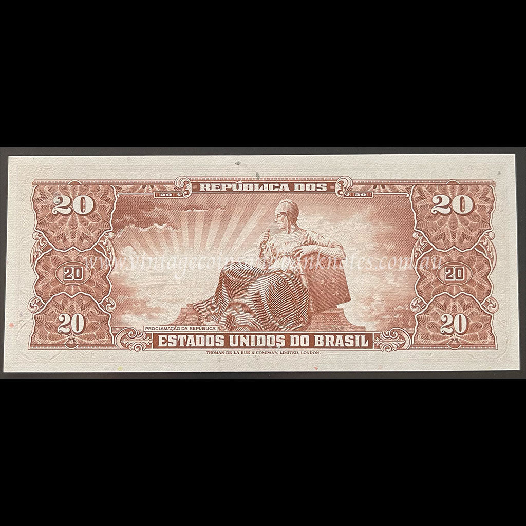 Brazil ND (1962) 20 Cruzeiros UNC
