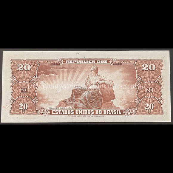 Brazil ND (1962) 20 Cruzeiros UNC
