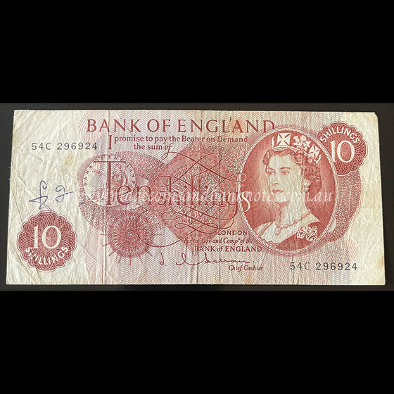 Great Britain ND (1962-66) Ten Shillings FINE