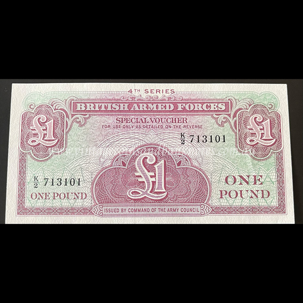 Great Britain Armed Forces ND (1962) 1 Pound Special Voucher UNC