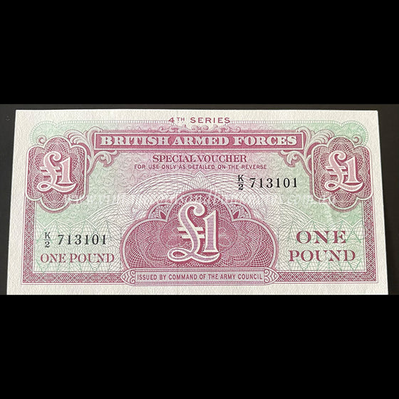 Great Britain Armed Forces ND (1962) 1 Pound Special Voucher UNC