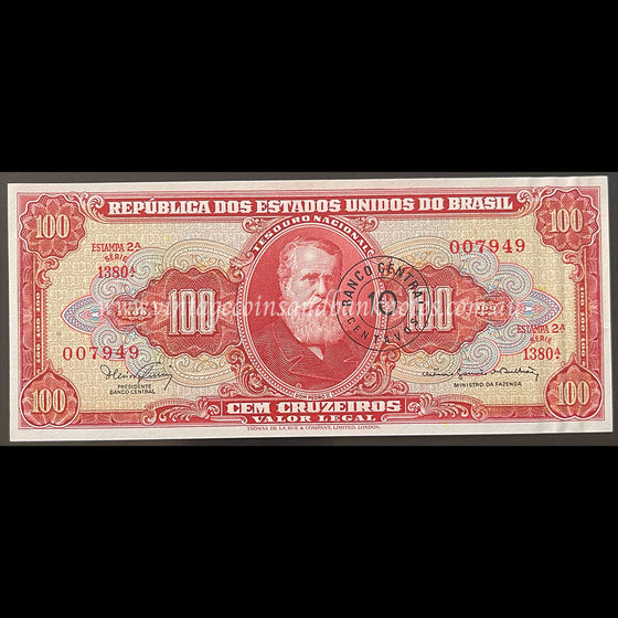 Brazil ND (1966-67) 10 Centavos (on 100 Cruzeiros) EF