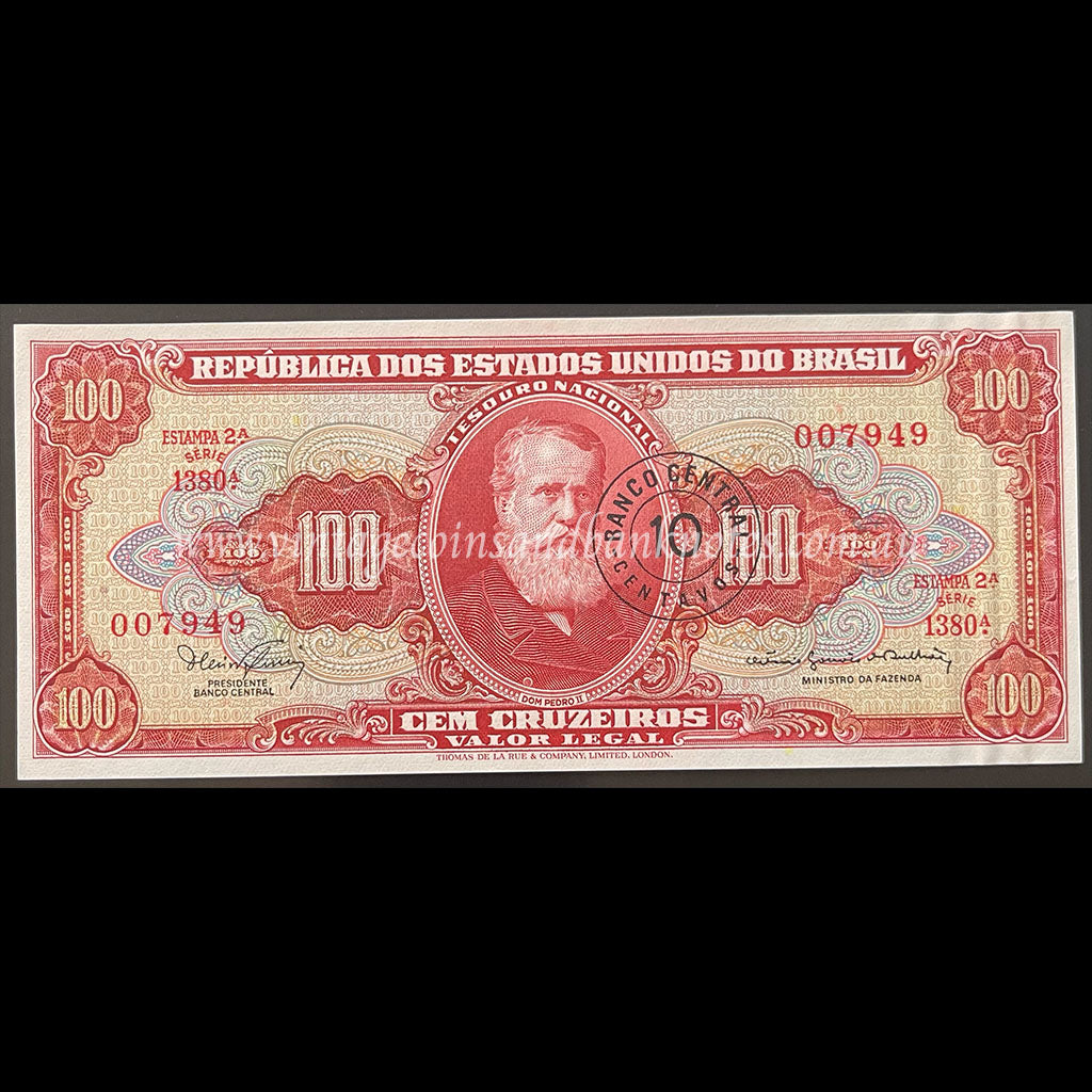 Brazil ND (1966-67) 10 Centavos (on 100 Cruzeiros) EF