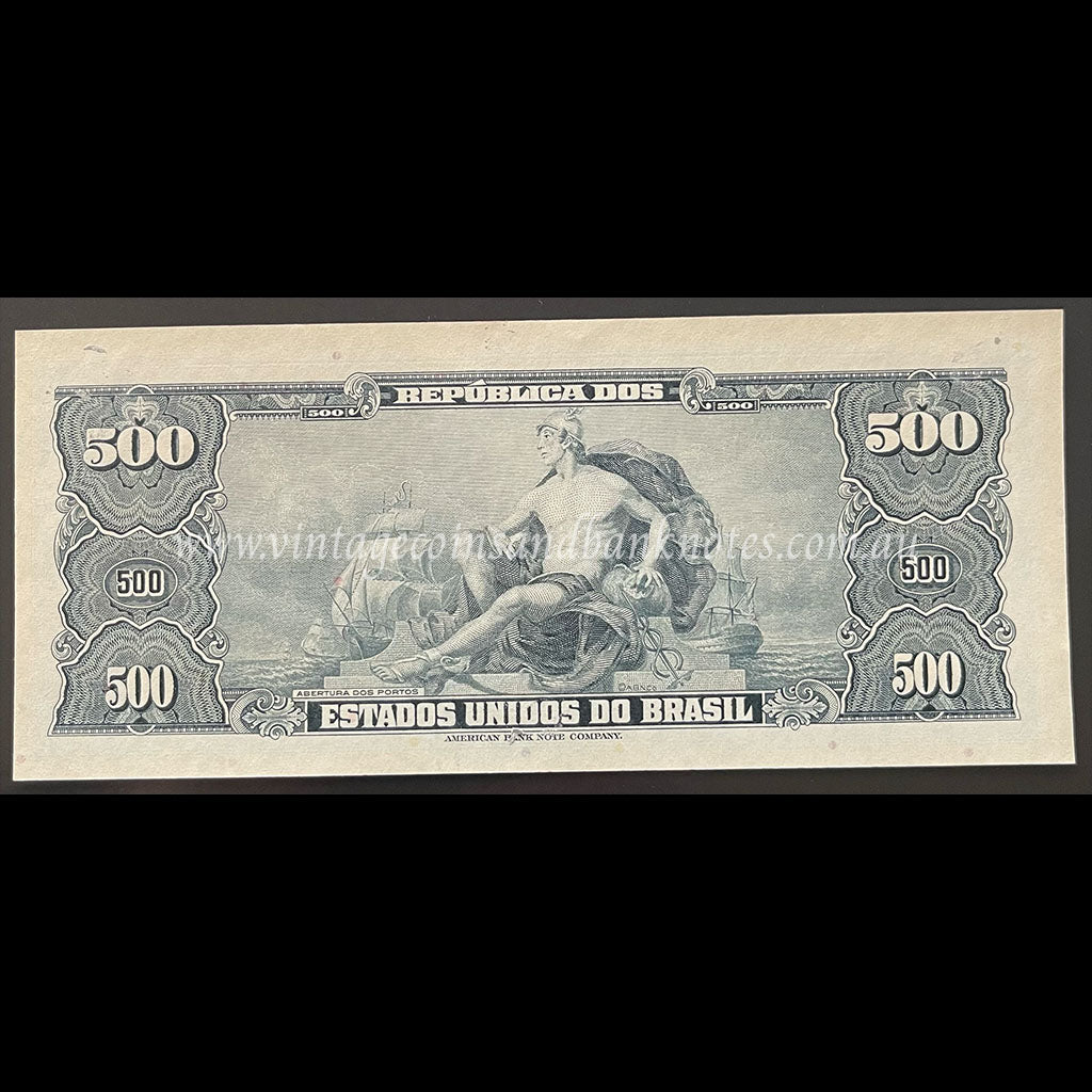 Brazil ND (1967) 50 Centavos (on 500 Cruzeiros) UNC