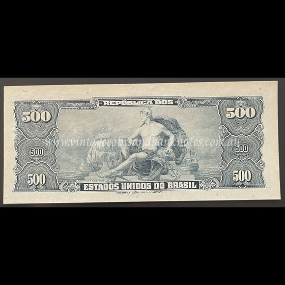 Brazil ND (1967) 50 Centavos (on 500 Cruzeiros) UNC