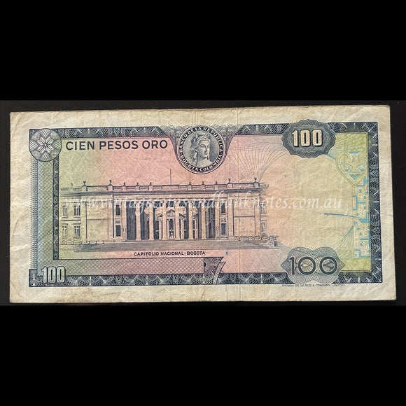 Colombia 1974 100 Pesos Oro FINE