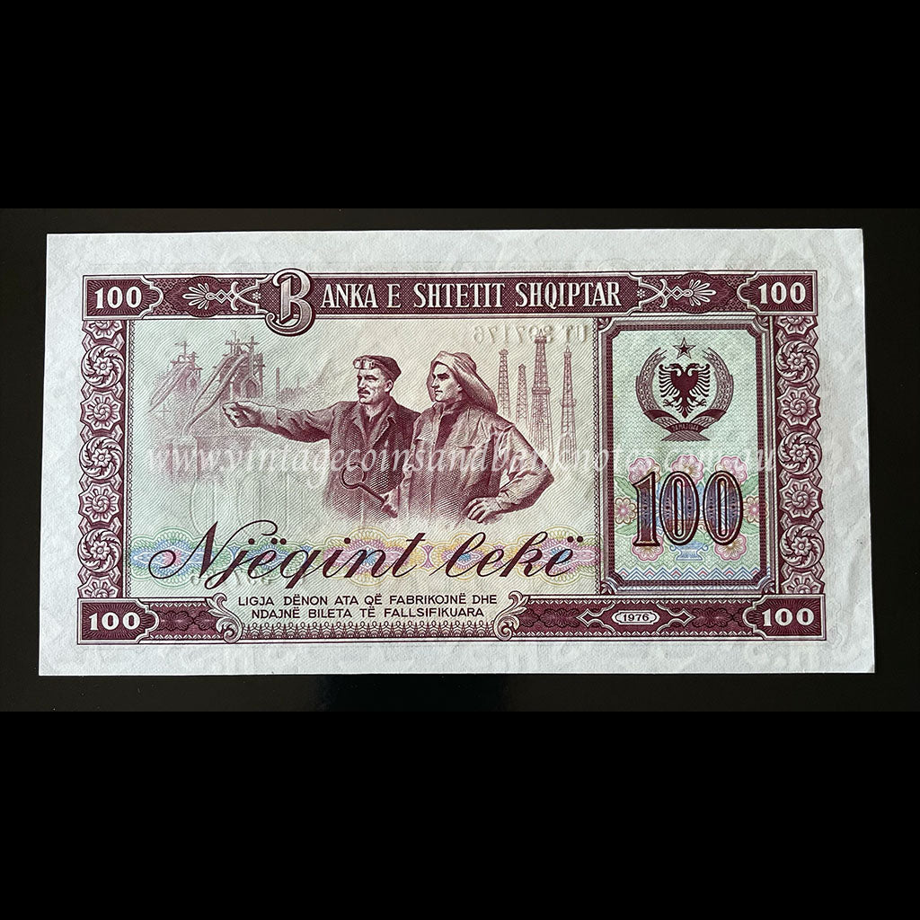Albania 1976 100 Leke UNC Specimen