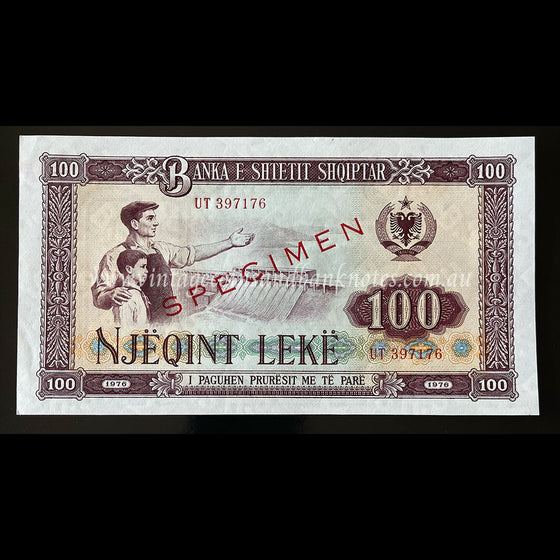 Albania 1976 100 Leke UNC Specimen