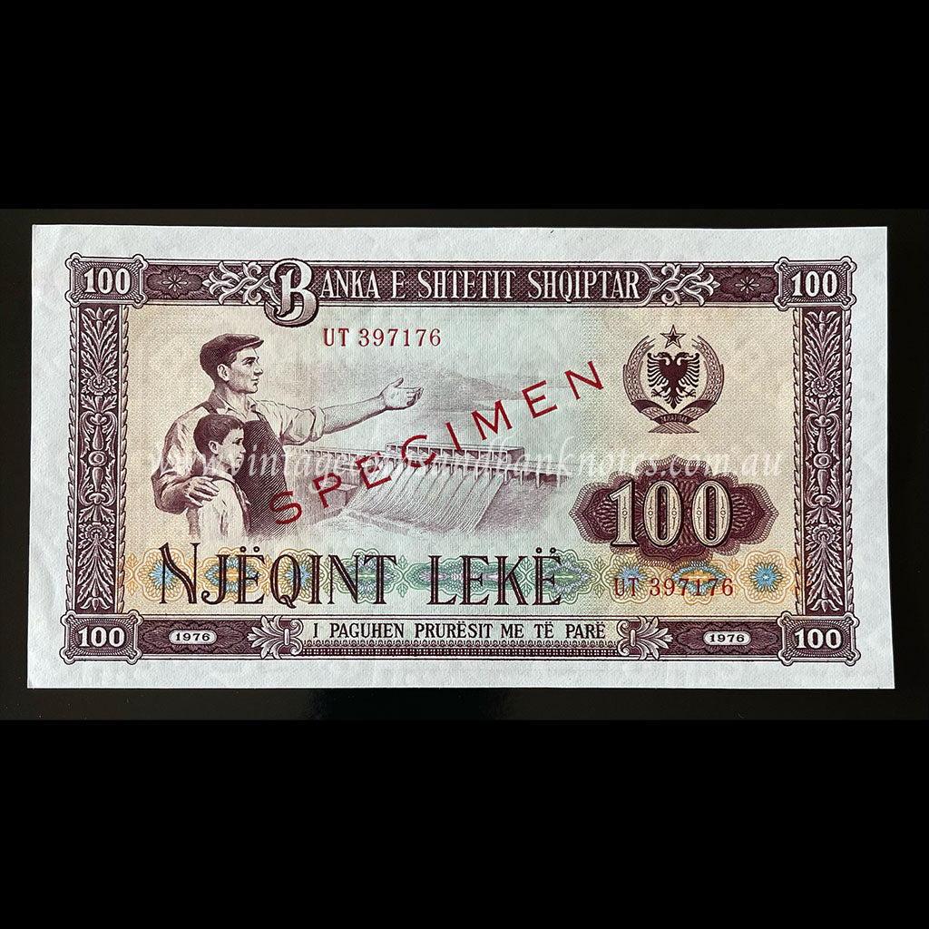 Albania 1976 100 Leke UNC Specimen