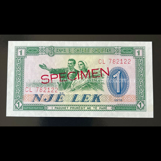Albania 1976 1 Lek UNC Specimen