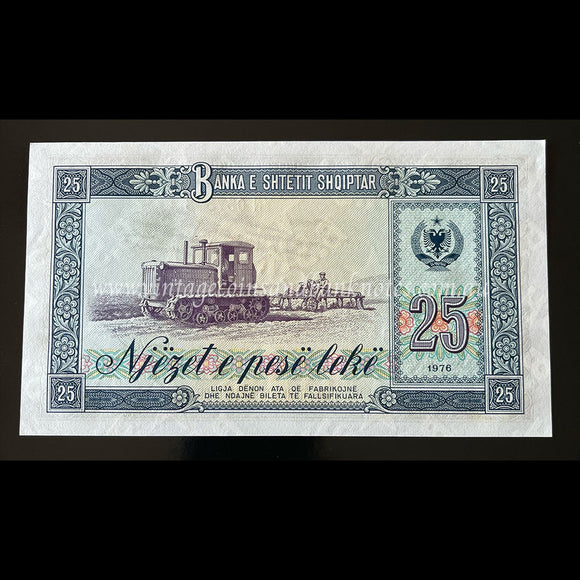 Albania 1976 25 Leke UNC Specimen