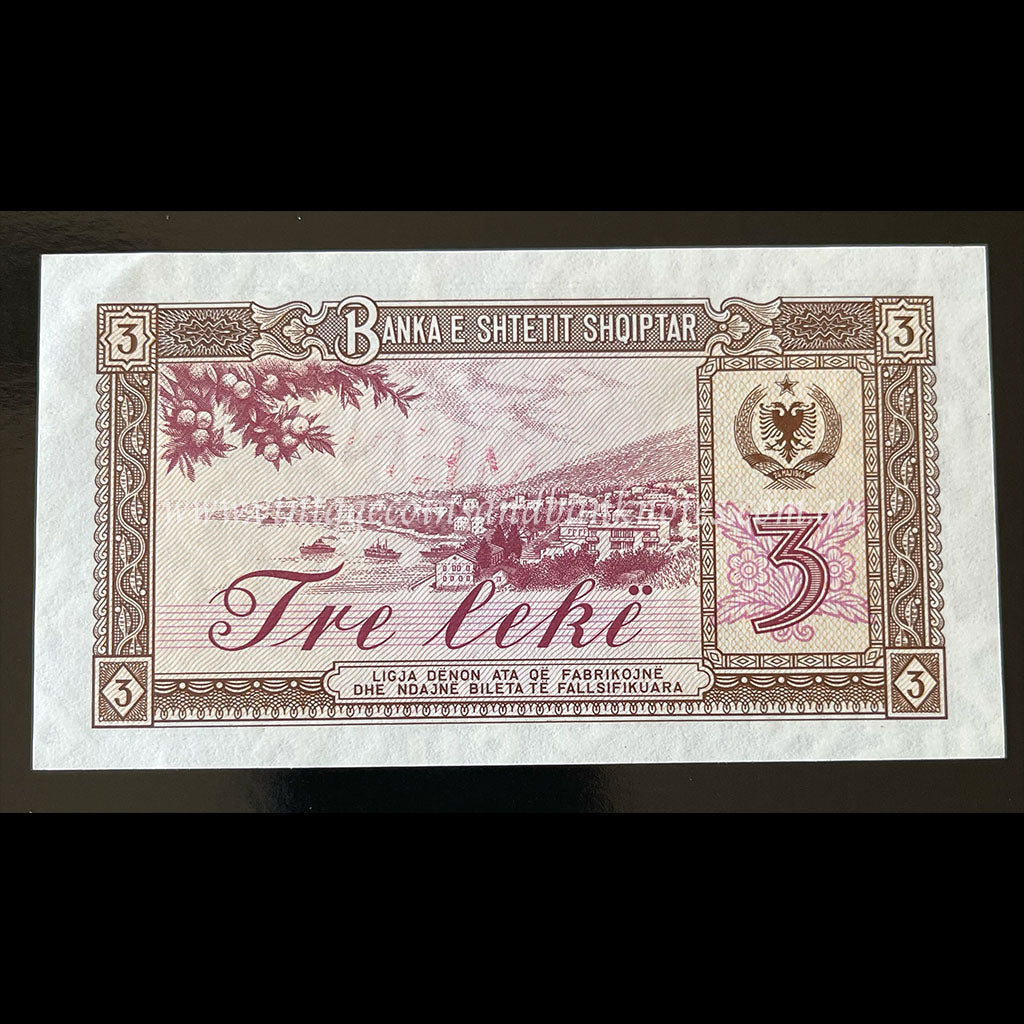 Albania 1976 3 Leke UNC Specimen