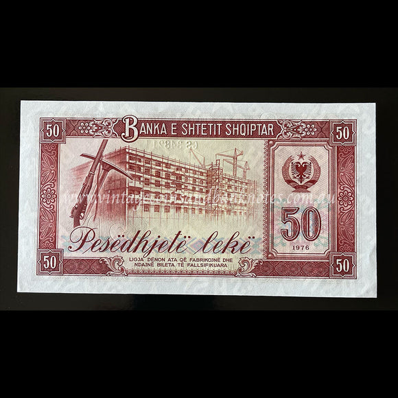 Albania 1976 50 Leke UNC Specimen