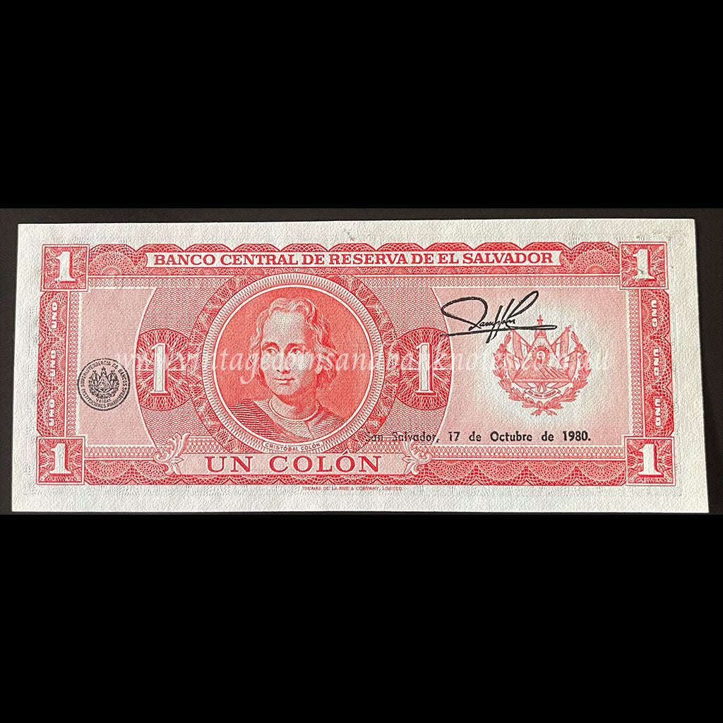 El Salvador 1977 1 Colon UNC