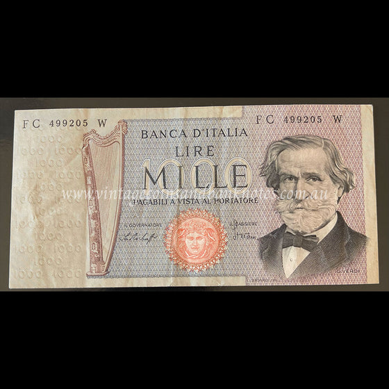 Italy 1977 1000 Lire aUNC