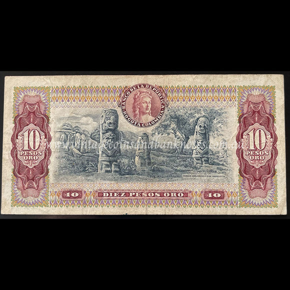 Colombia 1978 10 Pesos Oro VF