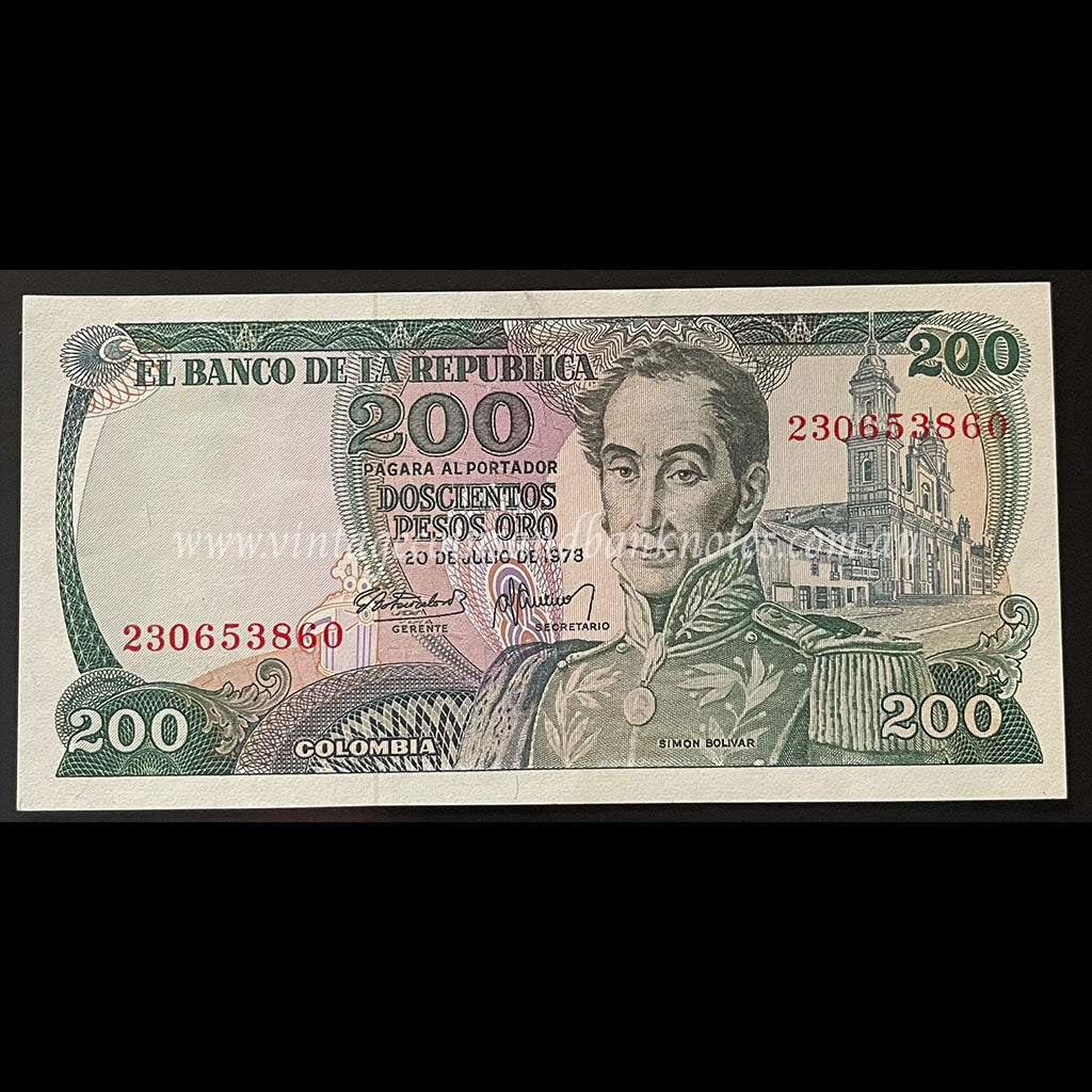 Colombia 1978 200 Pesos Oro UNC