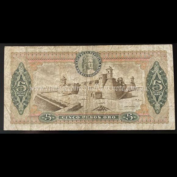 Colombia 1978 5 Pesos Oro FINE