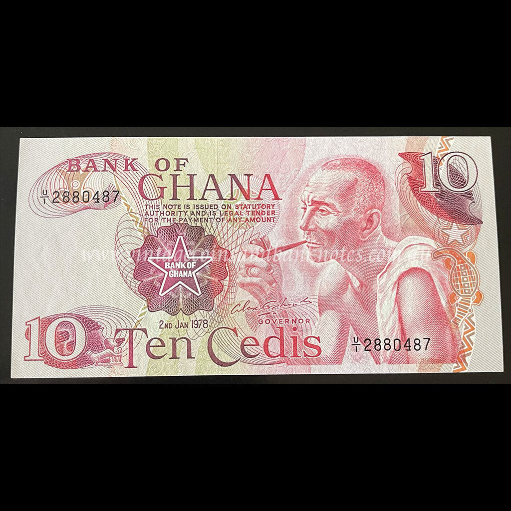 Ghana 1978 10 Cedis UNC
