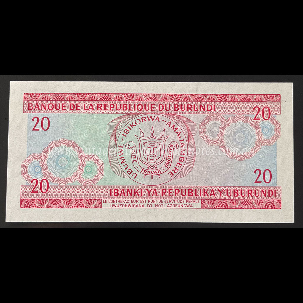Burundi 1979 20 Francs UNC