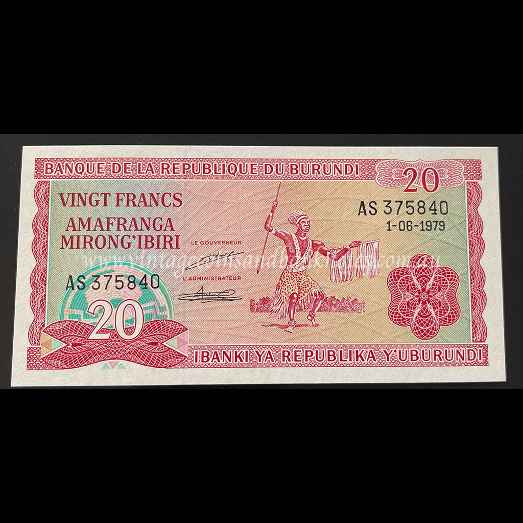 Burundi 1979 20 Francs UNC